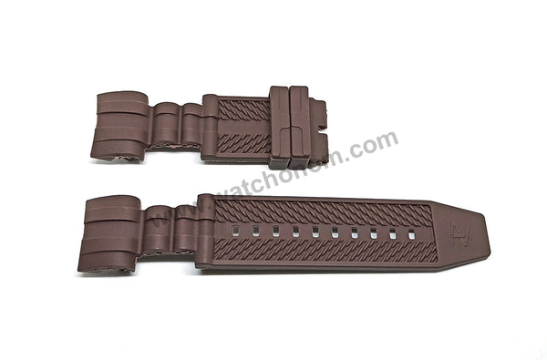 Fits/for Invicta Zeus Bolt Reserve 14406 - 26mm Brown Rubber Replacement Watch Band Strap