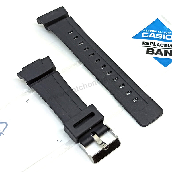 Fits / For Casio G-Shock G-100 , G-101 , G-200 , G-2110 , G-2300 G-2300B , G-2300F , G-2310 , G-2310BC , G-2310R , G-2400 , GW-2300F , GW-2300FP , GW-2310 , GW-2310FB , GW-2320SF Black Rubber 16mm Replacement Watch Band Strap