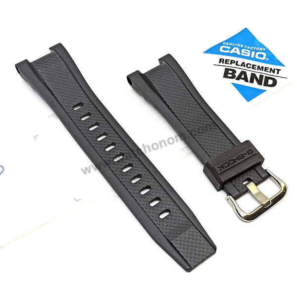 Fits / For Casio G-Shock GST-B100 , GST-210B , GST-S100G , GST-S110 , GST-W100G , GST-W110 - 26mm Black Silicone Rubber Replacement Watch Band Strap