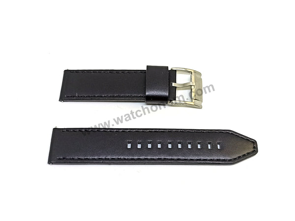 Orijinal Fossil BQ1503 , BQ1504 , FS5482 , JR1448 , FS5263 , BQ2170 , FTW7060 , FS5926 , FS5909 Replacement Watch Band Strap - 22mm Black Genuine Leather