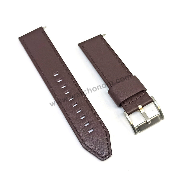 Original Fossil BQ1629 , BQ1631 , BQ2165 , BQ2303 , BQ2465SET , FTW7057 Replacement Watch Band Strap - 22mm Dark Brown Genuine Leather