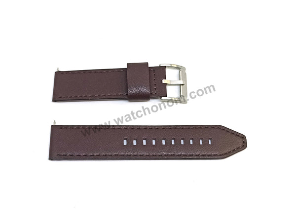 Original Fossil BQ1629 , BQ1631 , BQ2165 , BQ2303 , BQ2465SET , FTW7057 Replacement Watch Band Strap - 22mm Dark Brown Genuine Leather