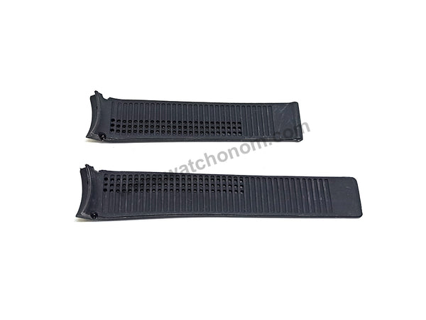 Fits / For Tag Heuer Carrera CV201* , CV111* , CAR215* , CAR211* , CAS211* , CAS215* , CV205* - 20mm Black Rubber FT6007 , FT6014 Replacement Watch Band Strap