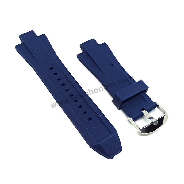Michael Kors Dylan MK8295 , MK8170 fits with 13mm Navy Blue Soft Silicone / Rubber Replacement Watch Band Strap