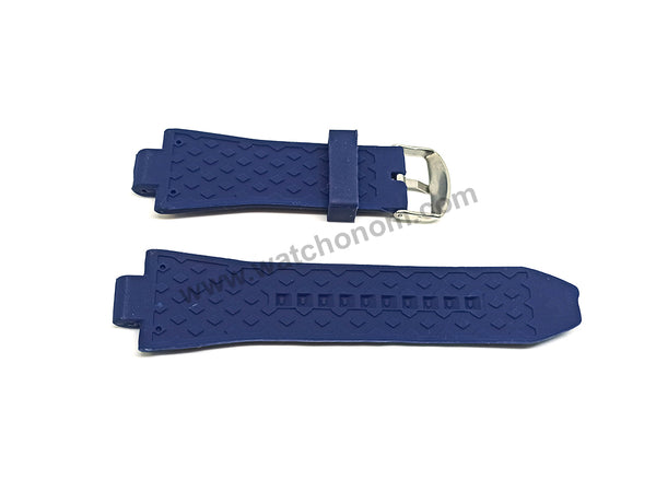 Michael Kors Dylan MK8295 , MK8170 fits with 13mm Navy Blue Soft Silicone / Rubber Replacement Watch Band Strap