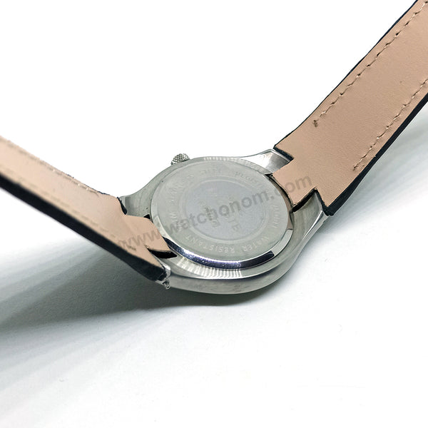 Lacoste 3500G , 3510C, 3510G , 3530C , 3530G fits with 18mm Handmade Black Genuine Leather Replacement Watch Band Strap