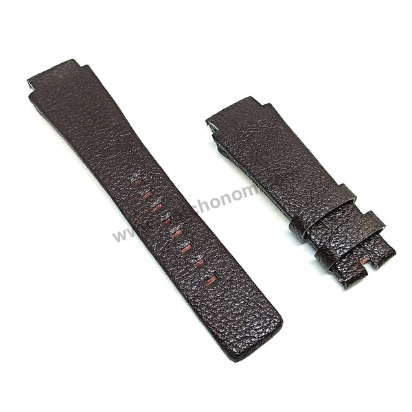 Diesel DZ4120 Fits with 20mm Handmade Brown Genuine Leather Replacement Watch Band Strap