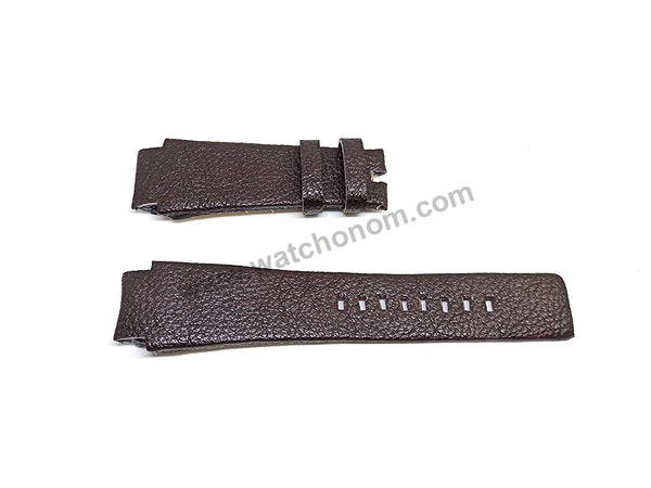 Diesel DZ4120 Fits with 20mm Handmade Brown Genuine Leather Replacement Watch Band Strap