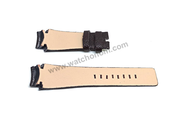 Diesel DZ4120 Fits with 20mm Handmade Brown Genuine Leather Replacement Watch Band Strap