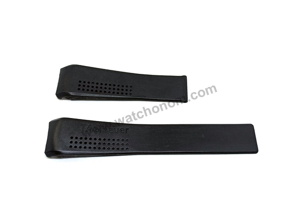 Fits/For Tag Heuer Carrera CAR201* , WV301* , CV301* , CV7A1* , CV211* - 22mm Black Rubber FT6012 Replacement Watch Band Strap