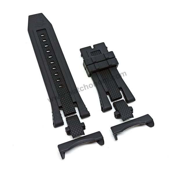 Invicta Subuqua Noma 5 V - 18173 , 18174 , 18175 , 18176 , 18177 , 18178 , 18179 , 18180 Fits with 35mm Black Rubber Silikon All parts Replacement Watch Band Strap