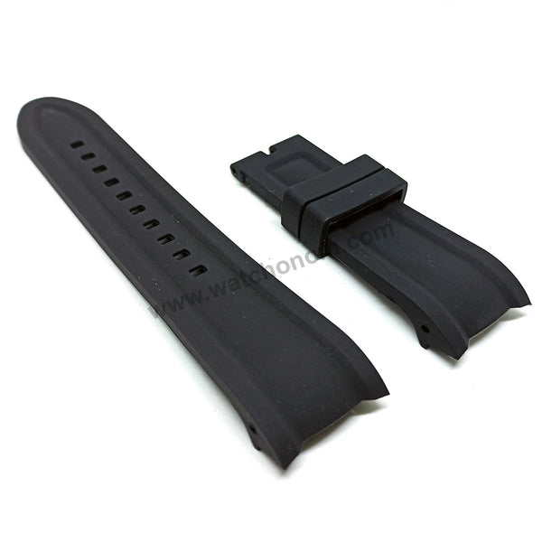 Fits/For Invicta Reserve 22167 , 22169 , 22170 , 22172 - 26mm Black Rubber/Silicone Replacement Watch Band Strap