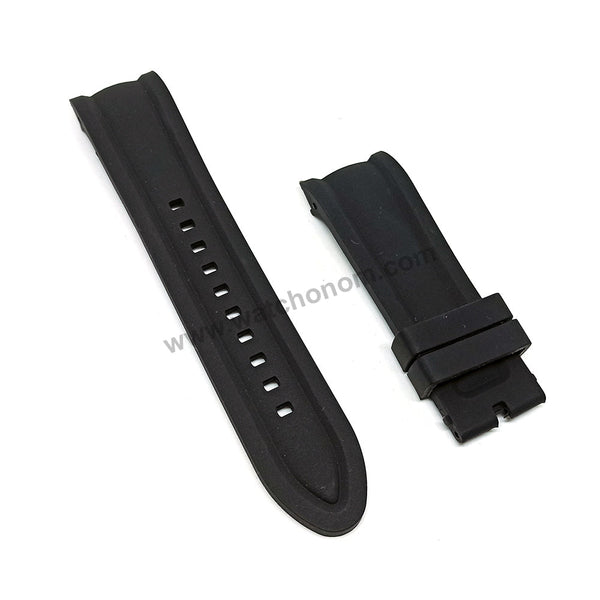 Fits/For Invicta Reserve 23559 , 23560 , 23561 , 23562 , 23563 , 23564 - 26mm Black Rubber/Silicone Replacement Watch Band Strap