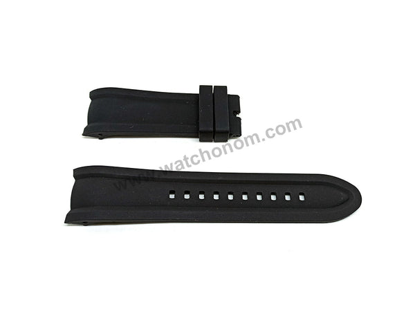 Fits/For Invicta Reserve 22167 , 22169 , 22170 , 22172 - 26mm Black Rubber/Silicone Replacement Watch Band Strap