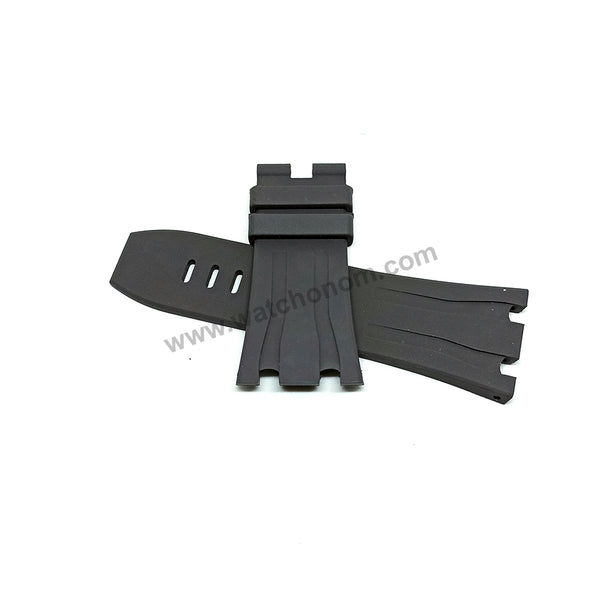 30mm Dark Gray Rubber Silicone Replacement Watch Band Strap Compatible with AP Audemars Piquet Royal Oak OFFSHORE