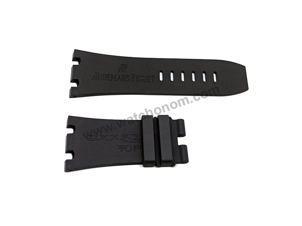 30mm Dark Gray Rubber Silicone Replacement Watch Band Strap Compatible with AP Audemars Piquet Royal Oak OFFSHORE