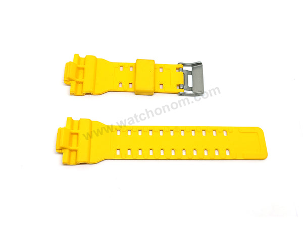 Fits/For Casio G-Shock GA-100/110/120/150/200/300/400/700 - Yellow Rubber Replacement Watch Band Strap (Copy)
