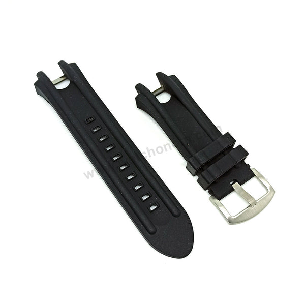Fits/For Invicta S1 Rally 1506 , 1507 , 1508 , 1509 , 1510 , 1511 - **mm Black Rubber Silicone Replacement Watch Band Strap
