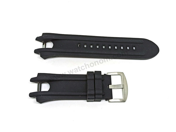 Fits/For Invicta Subuqua 13776 , 13777 , 13778 - Black Rubber Silicone Replacement Watch Band Strap Belt