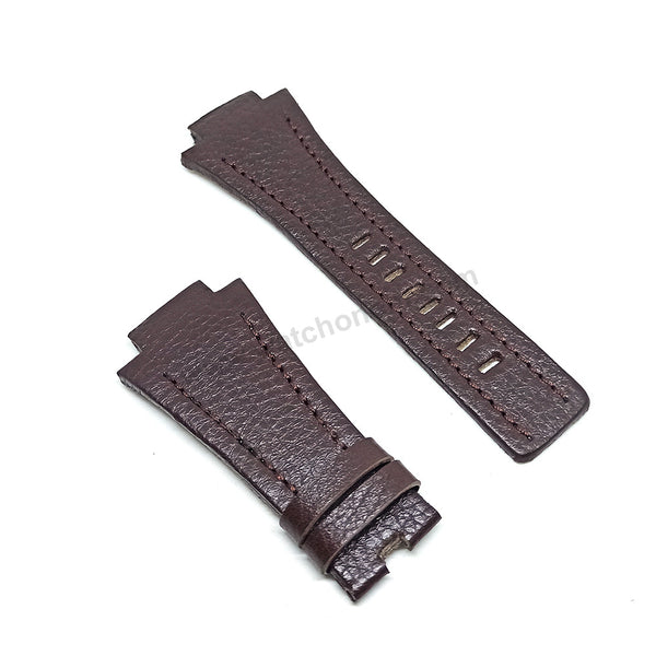 Diesel DZ4174 Fits with 22mm Handmade Brown Genuine Leather Replacement Watch Band Strap