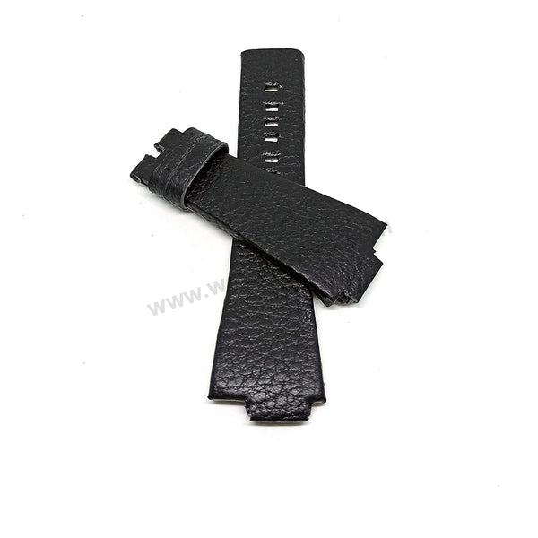 Diesel DZ1102 Fits with 16mm Handmade Black Genuine Leather Replacement Watch Band Strap