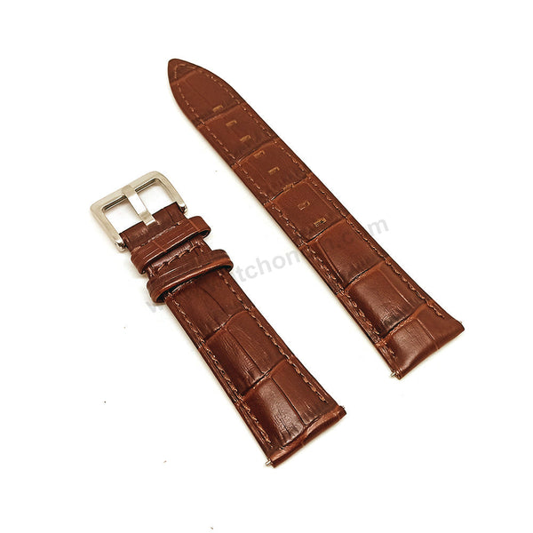 Certina C0064281605100 , C0294071605100 , C0064301605100 Ds-1 Fits With 21mm Black Genuine Calf Leather Quick Removal Replacement Watch Band Strap