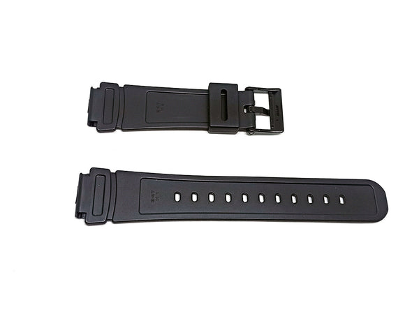 Genuine Casio FBT-10W NOS Football Timer fits/for 18mm Black Rubber Replacement Watch Band Strap - NOS Authentic