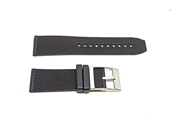 Fits/ For Breitling Avenger Hurricane XB1210 - Mesh 24mm Black Rubber / Silicone Replacement Watch Band Strap 24-22