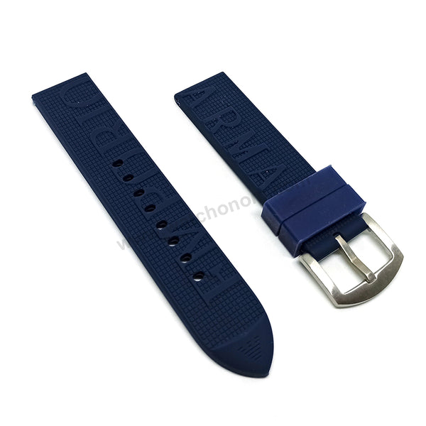 Emporio Armani AR11023 - Fits with 22mm Blue Rubber Silicone Replacement Watch Band Strap