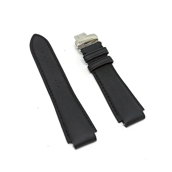Faconnable Hydra 3 Worlds Fits with 20mm Black Nubuck Genuine Leather Replacement Watch Band Strap Bracelet