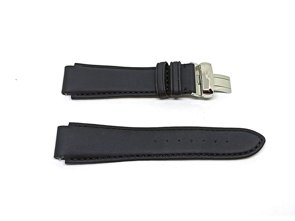 Faconnable Hydra 3 Worlds Fits with 20mm Black Nubuck Genuine Leather Replacement Watch Band Strap Bracelet