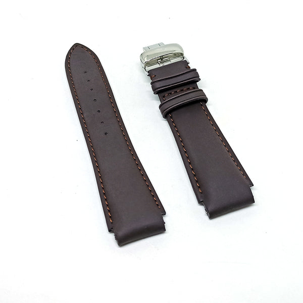 Faconnable Hydra 3 Worlds Fits with 20mm Brown Nubuck Genuine Leather Replacement Watch Band Strap Bracelet