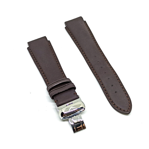 Faconnable Hydra 3 Worlds Fits with 20mm Brown Nubuck Genuine Leather Replacement Watch Band Strap Bracelet