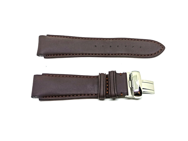 Faconnable Hydra 3 Worlds Fits with 20mm Brown Nubuck Genuine Leather Replacement Watch Band Strap Bracelet