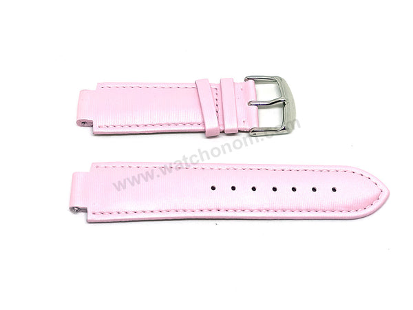 Fits/For Faconnable Ladies wristwathes has 13mm Lug - PINK Genuine Leather Authentic Replacement Watch Band Strap Belt