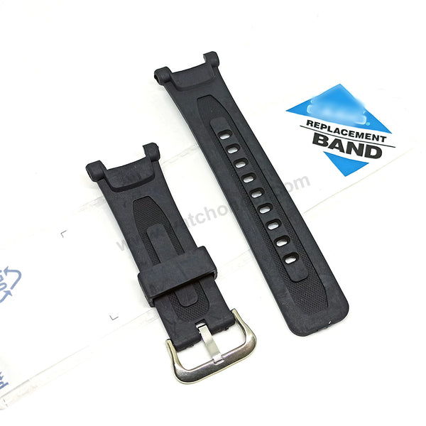 Fits/For Casio Pathfinder PRG-40 , PRG-240 , PAG-40 , PAG-240 - 28mm Black Rubber Replacement Watch Band Strap