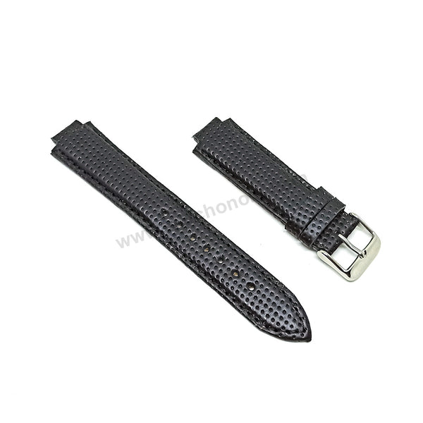 Fits/For Casio Edifice EF-101 , EF-111 - 13mm Black Genuine Leather Replacement Watch Band Strap