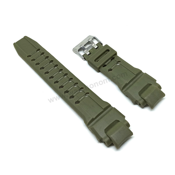 Fits/For Skechers SR1160 - Replacement Green Rubber Silicone Watch Band Strap Belt