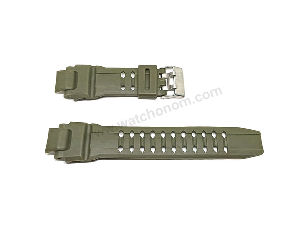 Fits/For Skechers SR1160 - Replacement Green Rubber Silicone Watch Band Strap Belt
