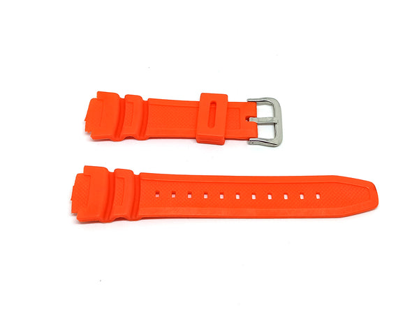 Strap for Casio G-Shock AQ-S810W/S800W AE-1000W 1200 SGW-400H/300H/500H W-735H W-216H Rubber Silicone Orange Watch Band Bracelet 18mm
