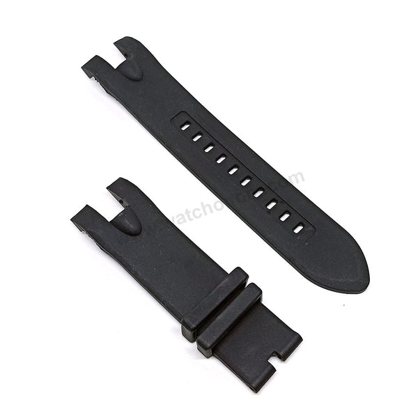 Fits/For Invicta TI-22 model 20465 , 20466 - 26mm Black Rubber Replacement Watch Band Strap Belt