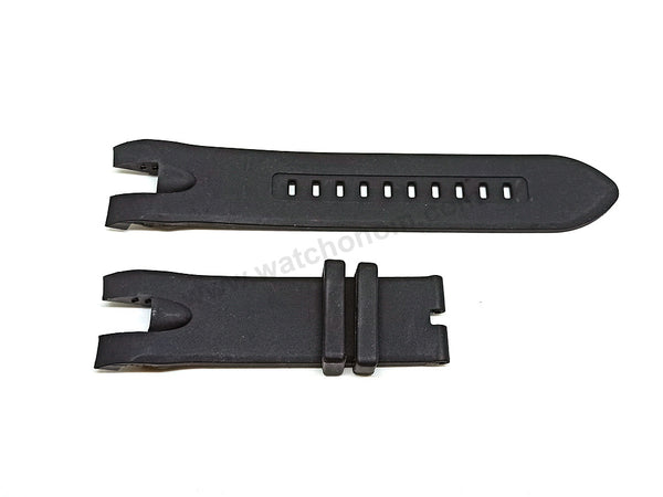 Fits/For Invicta TI-22 model 20465 , 20466 - 26mm Black Rubber Replacement Watch Band Strap Belt