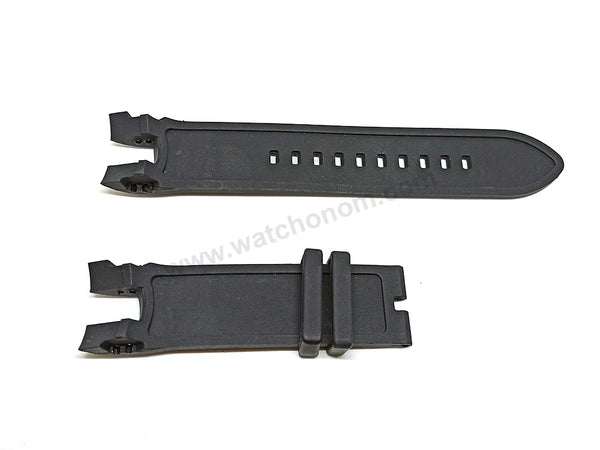 Fits/For Invicta TI-22 model 20465 , 20466 - 26mm Black Rubber Replacement Watch Band Strap Belt