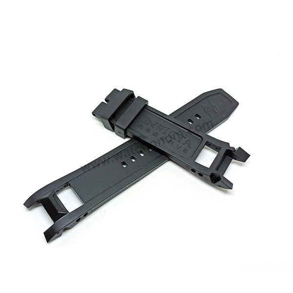 Fits/For Invicta Excursion 46485 , 46486 , 18202 , 80613 - Black Rubber Replacement Watch Band Strap Belt