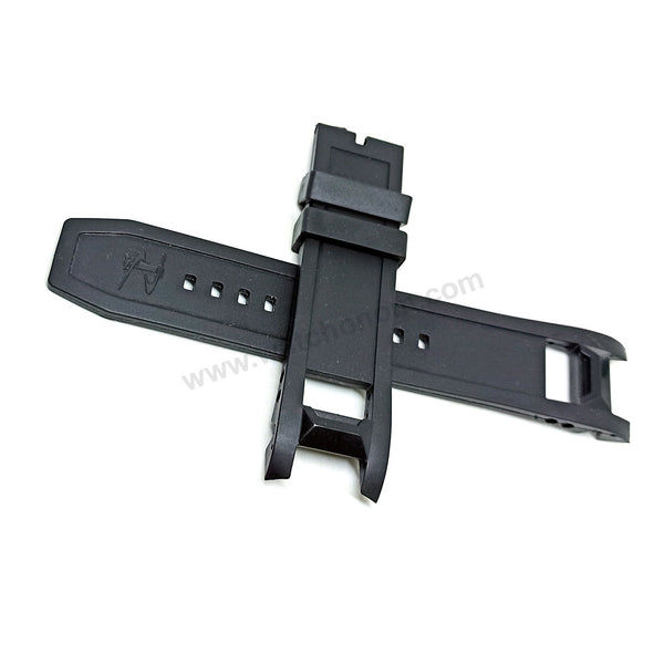 Fits/For Invicta Excursion 46485 , 46486 , 18202 , 80613 - Black Rubber Replacement Watch Band Strap Belt