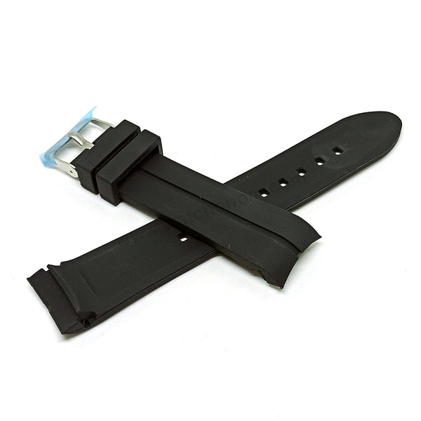 Fits/For Lorus RH992CX9 , RH994CX9 , RH995CX9 , PC32-X044 -Black Silicone Replacement Watch Band Strap Belt