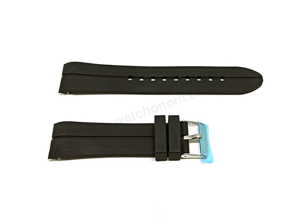 Fits/For Lorus RH992CX9 , RH994CX9 , RH995CX9 , PC32-X044 -Black Silicone Replacement Watch Band Strap Belt