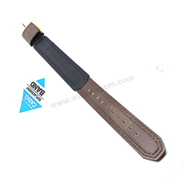 Original Casio Protrek PRT-30LS , PRT-40LS Watch Band Strap Belt 20mm Brown Leather Belt NOS Bangle