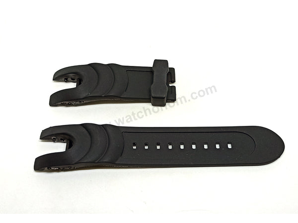 Fits/For Invicta Invicta Reserve Collection Venom 11952 , 11956 , 11962 , 11964 , 11971 , 11973 - Black Rubber Watch Strap Band Belt