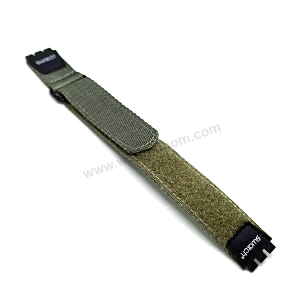 Swatch Original Nylon Textile 17mm Watch Strap Band Belt - VINTAGE Bracelet NOS